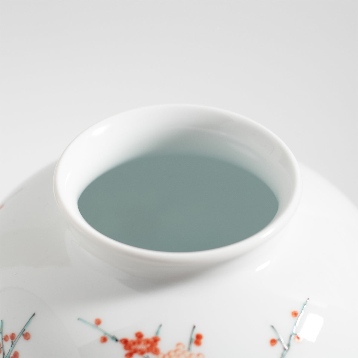 Arita Ware: Brocade Plum and Bird Motif Vase