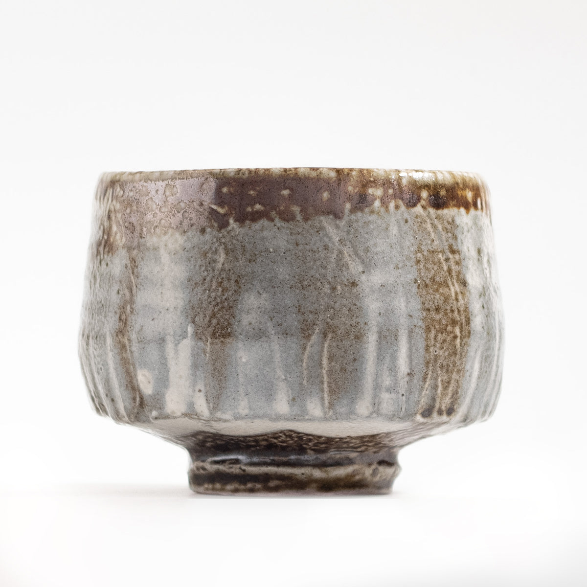 Mashiko Ware: Salt Glaze Brushed Tea Bowl