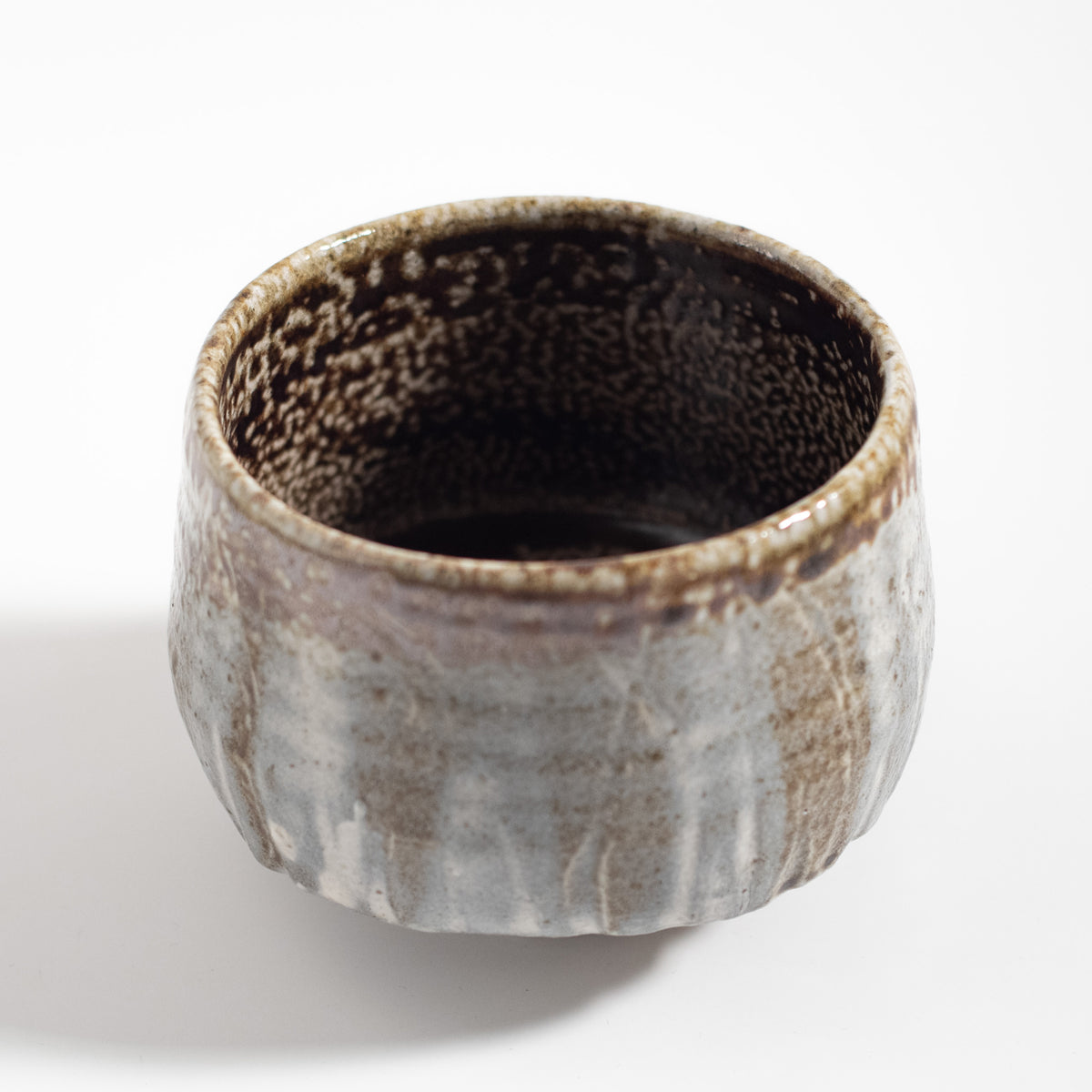 Mashiko Ware: Salt Glaze Brushed Tea Bowl