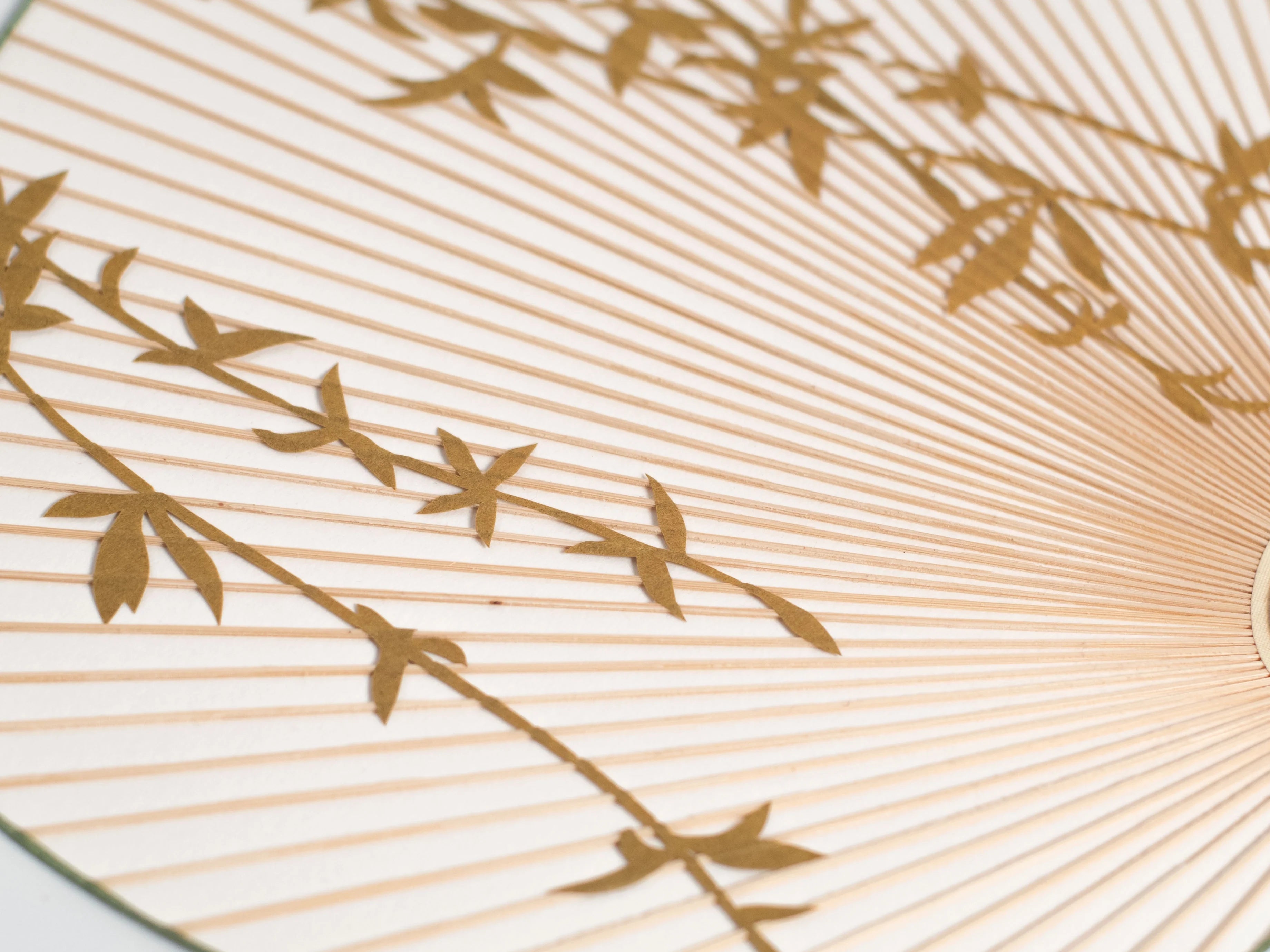 Kyo Uchiwa – Yanagi (Willow) with Stand