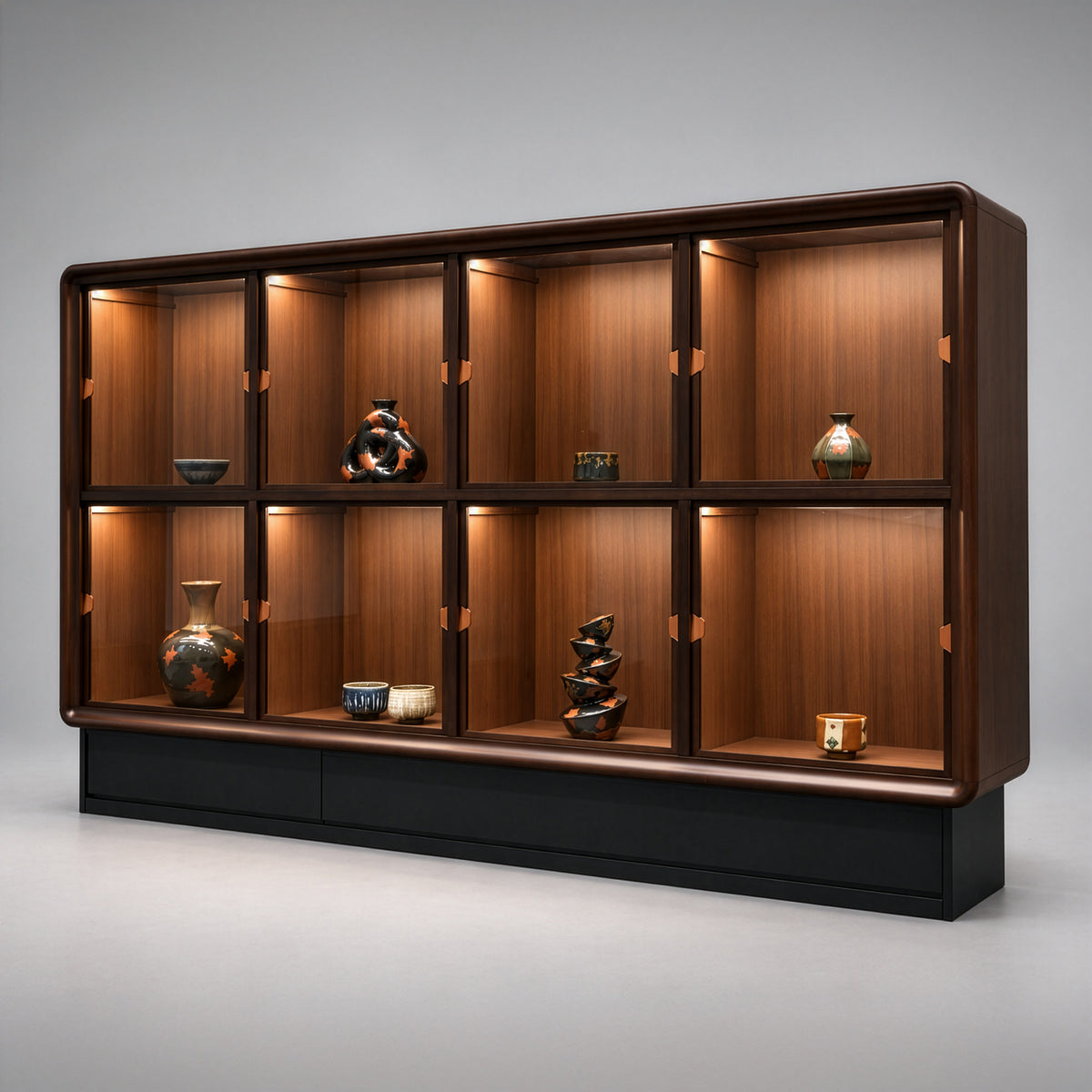 [Showroom Model] Eight-Window Display Cabinet – 50% OFF
