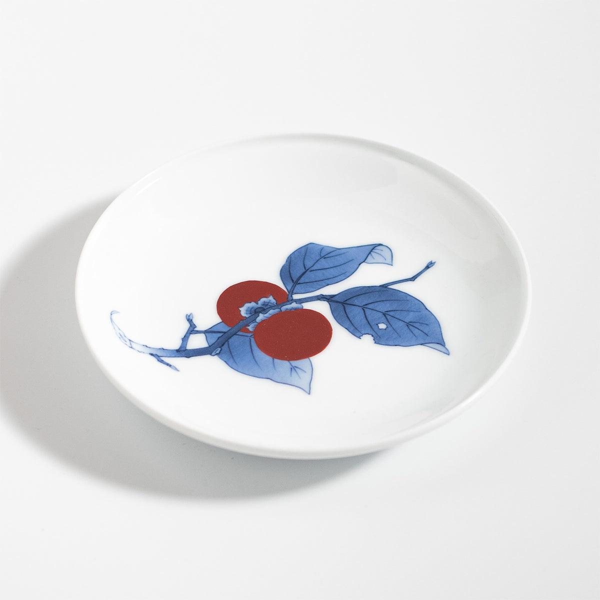 Arita Ware: Japanese Persimmon Motif Kakiemon Porcelain Plate