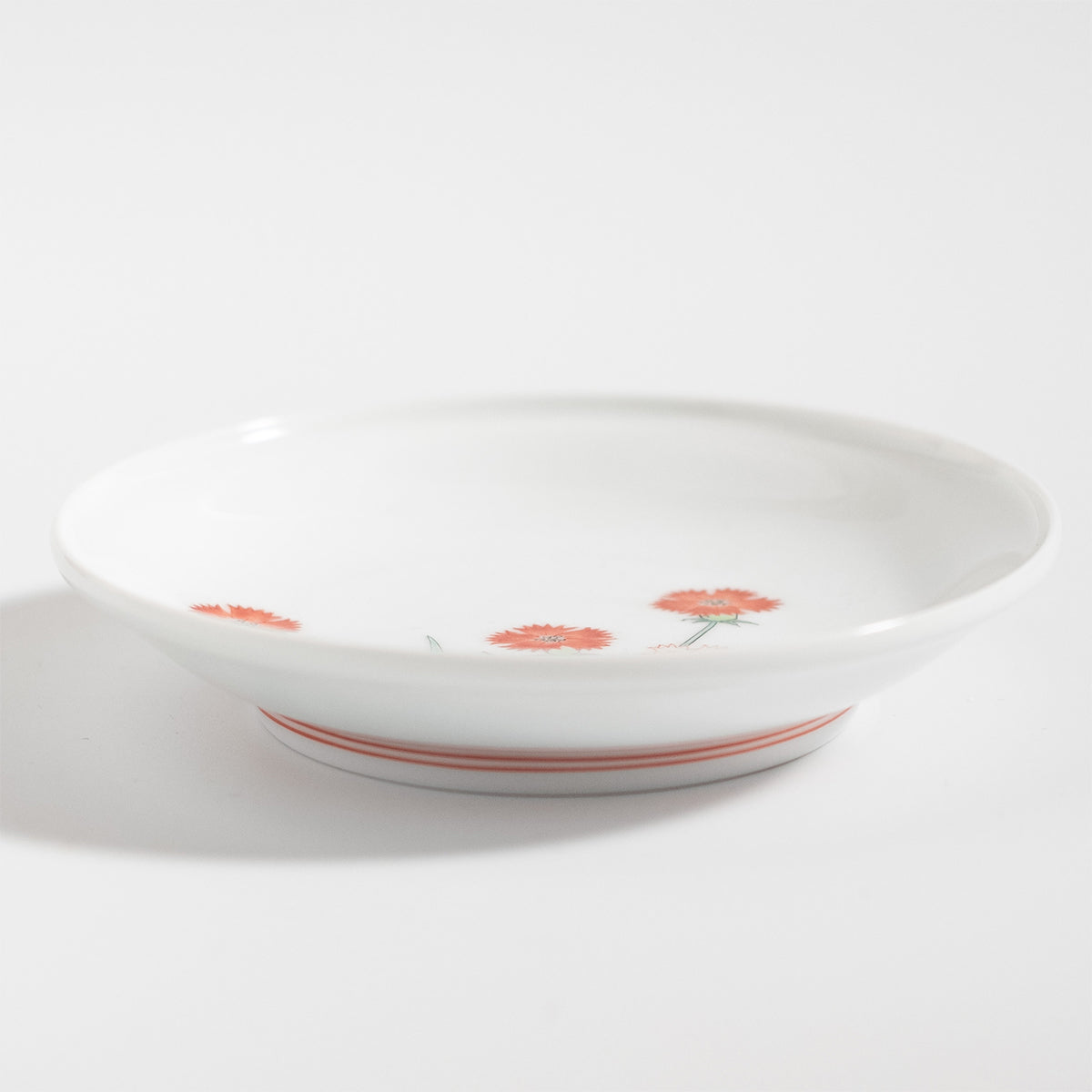 Arita Ware: Japanese Pink Flower Motif Kakiemon Porcelain Plate
