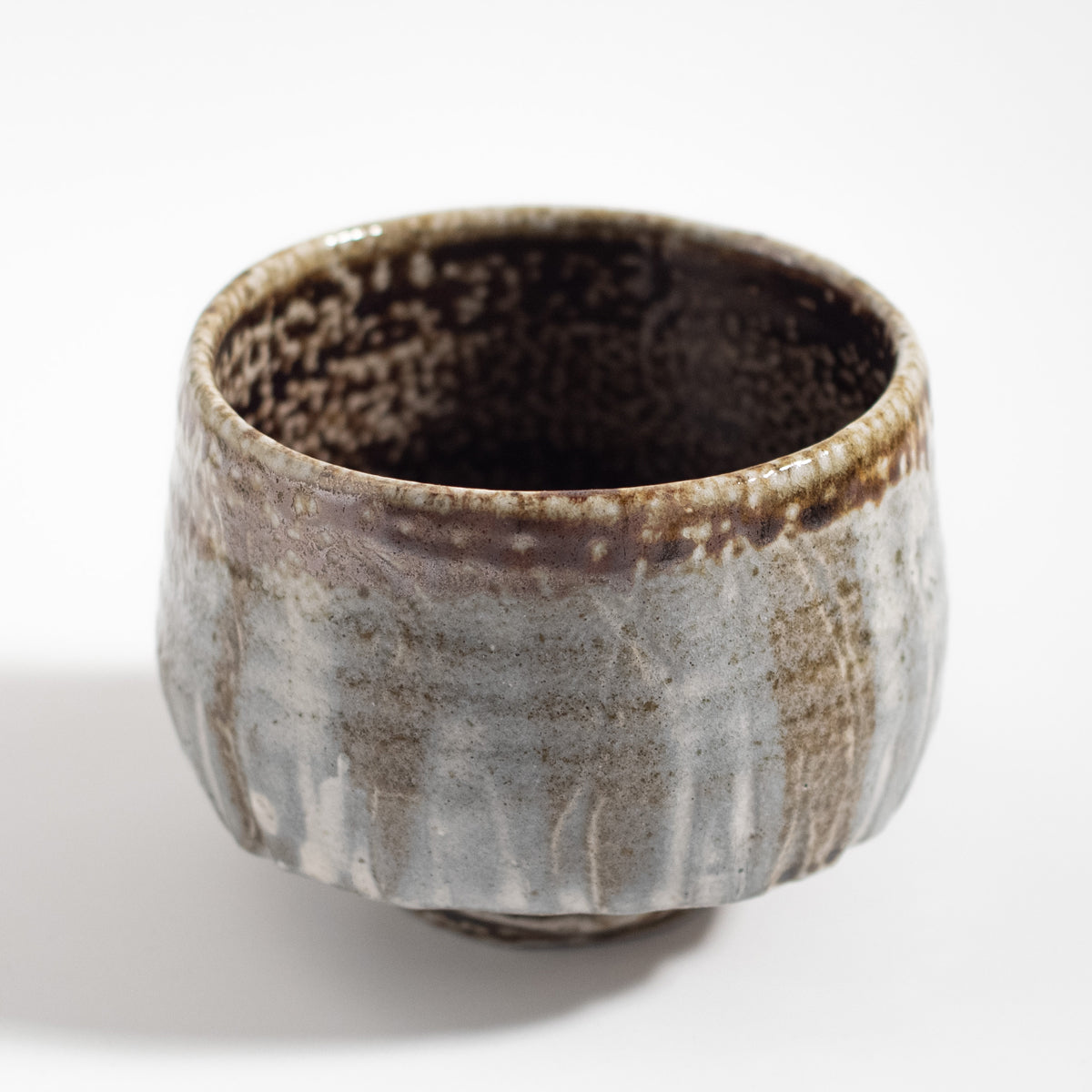 Mashiko Ware: Salt Glaze Brushed Tea Bowl