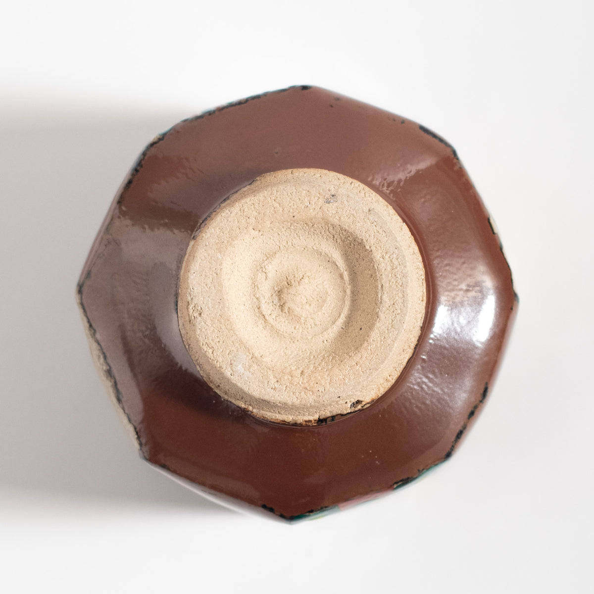 Mashiko Ware: Persimmon Glaze Red Enamel Tea Bowl