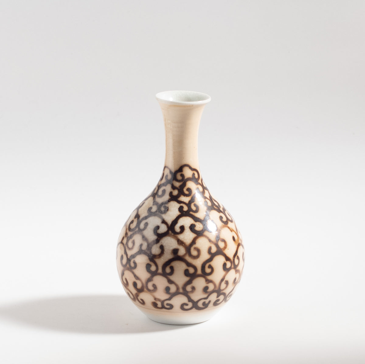 Crane Neck Vase-Auspicious Clouds