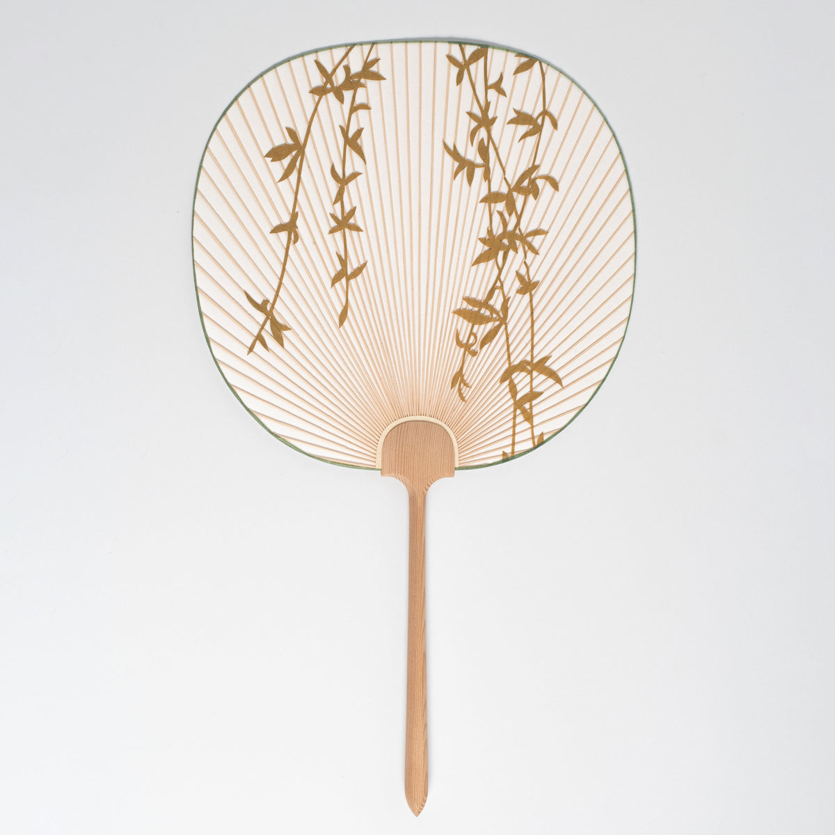 Kyo Uchiwa – Yanagi (Willow) with Stand