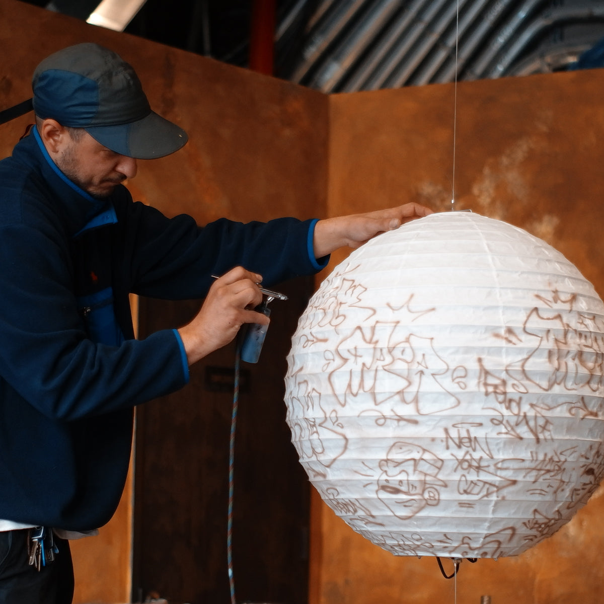 floor lamp HASHIRAMA – VANDALIZED Edition