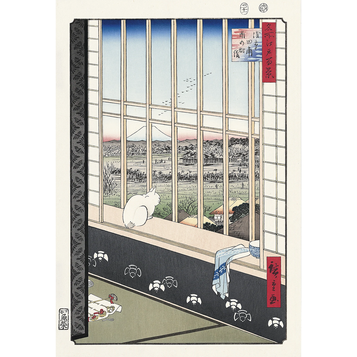 Utagawa_Hiroshige-Asakusa_Rice_Fields_and_Torinomachi_Festival