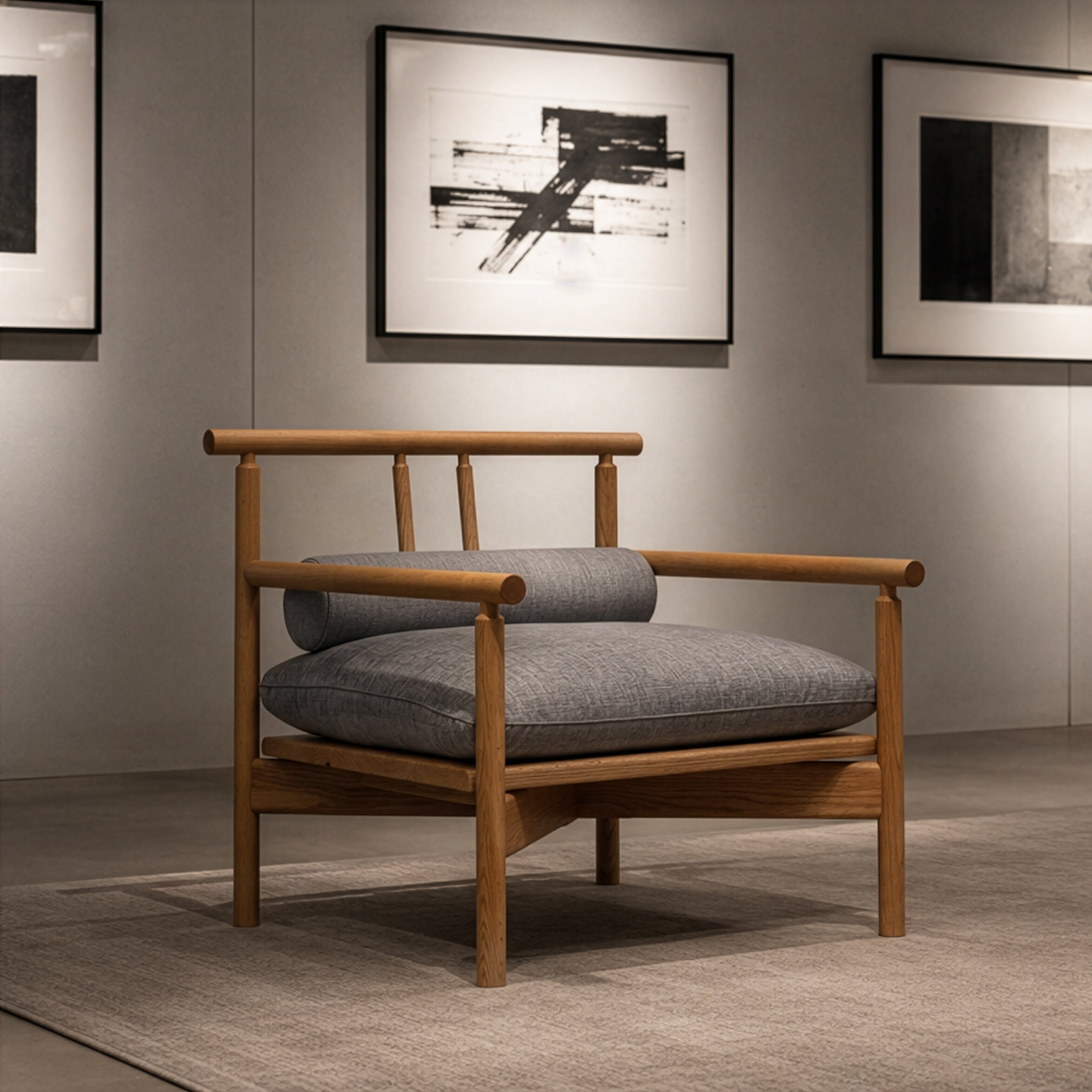 Fauteuil lounge A-25 « HASHIRAMA »