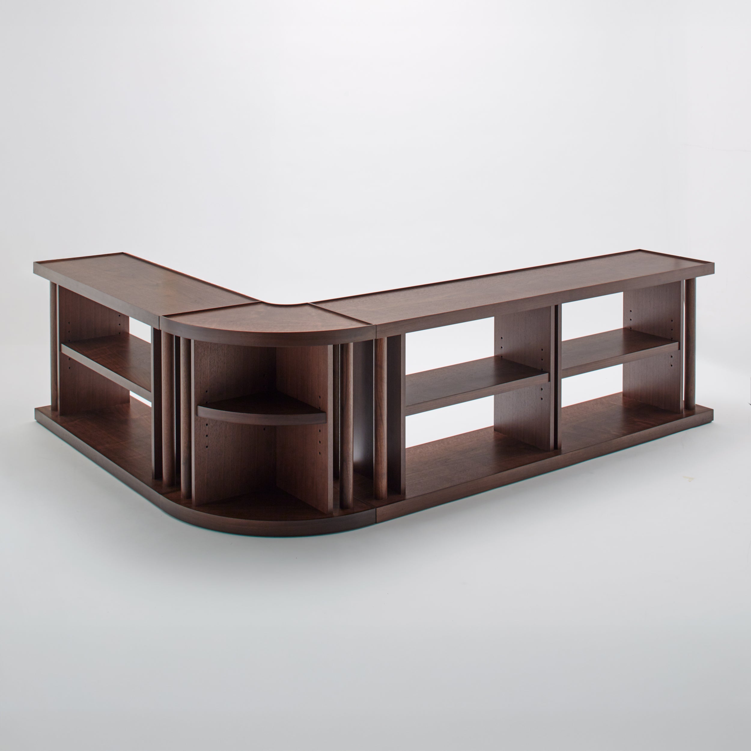 展示品■エリア東京■HASHIRAMA■アームレス1人掛けソファ■ウォールナット AREA｜sofa back shelf HASHIRAMA｜New York, Paris, Tokyo